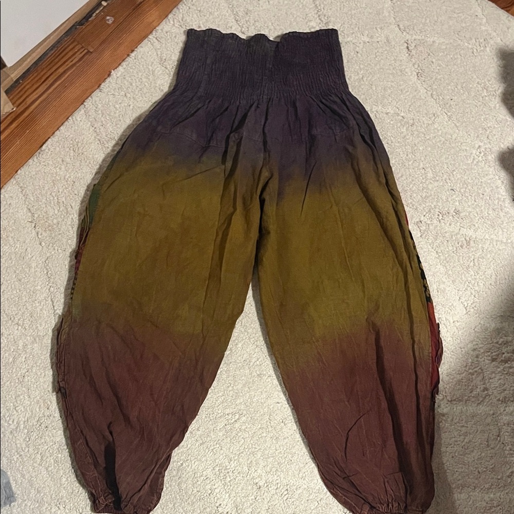 Artistic Patchwork Joggers - Multicolor - image 2